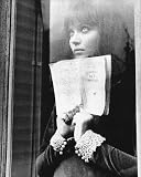 Anna Karina 12x16 Matte B&W Photo (Holding Book)