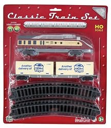 WowToyz Classic Train Set - Diesel Locomotive with Cargo Containers