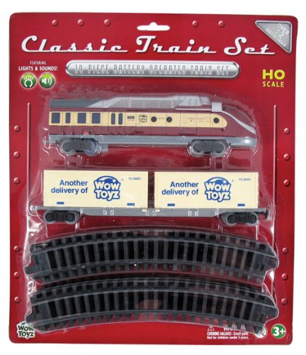 WowToyz Classic Train Set - Diesel Locomotive with Cargo Containers
