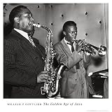 Charlie Parker And Miles Davis by William Gottlieb - Fine Art Print / Poster - 27.00 x 27.00