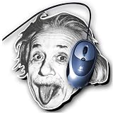 Einstein Tongue Mouse Pad