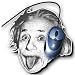 Einstein Tongue Mouse Pad