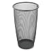 Safco 9718BL Onyx Round Mesh Wastebasket, Steel Mesh, 9 gal, Black