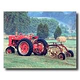 IMAGE OF Farmall Model M Tractor And Rake Picture Art Print