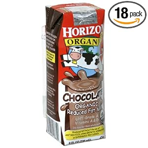 Horizon Organic Reduced Fat Milk, Chocolate, 8-Ounce Aseptic Cartons (Pack of 18)