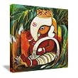 Baby Ganesha Painting Wall Canvas