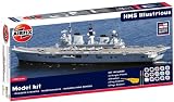 Airfix A50059 1:350 Scale Royal Navy HMS Illustrious Warship Gift Set with Paints, Glue and Brushes
