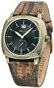 Police 'Rockford' Gents Black Dial And Brown Leather Strap Watch