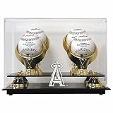 Los Angeles Angels of Anaheim Golden Classic Four Baseball Logo Display Case