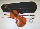 RUGERI RA300 SOLID BOXWOOD FITTED 15 INCH VIOLA WITH CASE + 2 BOWS + 2 SETS OF STRINGS + ROSIN