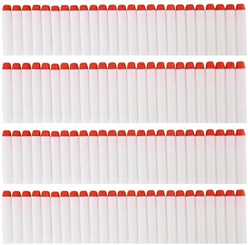 LoJe 100pcs Glow EVA Refill Bullet Darts for Nerf N-Strike Elite Series Toy Gun