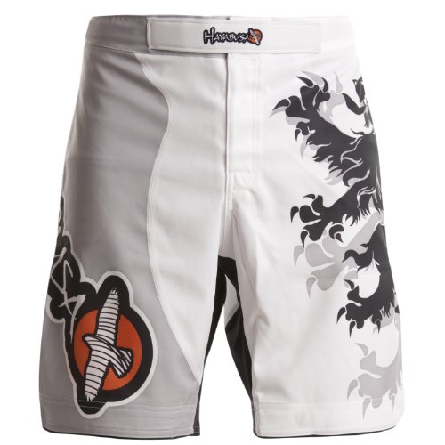 Hayabusa Alistair Overeem Signature Fight Shorts, White, 36-Inch/X-Large On Sale