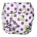 CuteyBaby Modern Cloth Diaper (Purple Lime Floral)