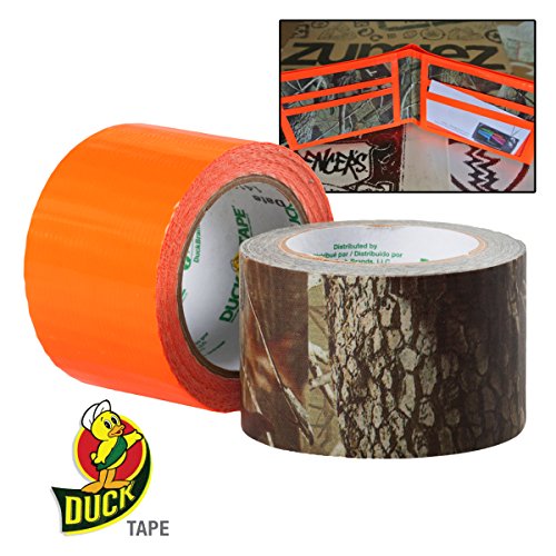 Real Tree Camo / Blaze Orange Duct Tape 2 pack 1.42 in X 5 yd each roll