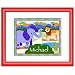 Wild Animals Red Personalized Print