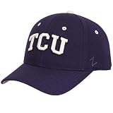 Tcu Horned Frog Hats : Zephyr Texas Christian Horned Frogs Purple DH Fitted Hat