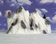 Lemax Christmas Village Medium Ski Mountain Backdrop with Trees Landscape #91021