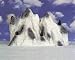 Lemax Christmas Village Medium Ski Mountain Backdrop with Trees Landscape #91021