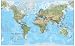 Very Large World Wall Map, Physical, 33 X 54, Laminated