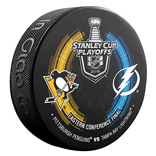 2016 EASTERN CONFERENCE FINAL PUCK NHL PITTSBURGH PENGUINS TAMPA BAY LIGHTNING