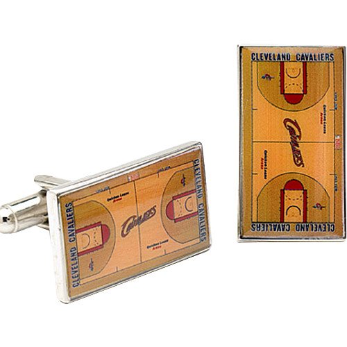 Green Shag Cleveland Cavaliers Hardwood Cufflinks