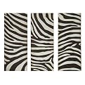 Zebra Stripe Wall Art Set of 3