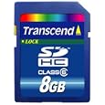 Transcend 8 GB SDHC Class 6 Flash Memory Card TS8GSDHC6
