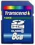 Transcend 8Gb SDHC Class 6 Flash Memory Card