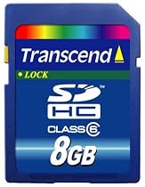 Transcend 8 GB SDHC Class 6 Flash Memory Card TS8GSDHC6