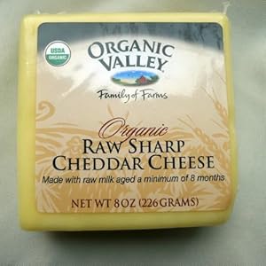 Amazon.com : Organic Valley Raw Sharp Cheddar : Packaged Cheddar
