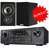 Denon AVR-S510BT Bundle 5.2 Channel Full 4K Ultra HD A/V Receiver with Bluetooth + Polk Audio TSi100 Bookshelf Speakers (Pair)