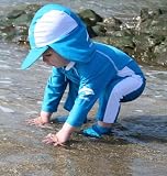 Konfidence Sun Hat -UV PBT Hats (98% sun protection) - Nautical/Cyan - 1-3yrs