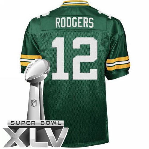 Green Bay Packers 12 Aaron Rodgers Green Super Bowl NFL Jerseys Authentic Football Jersey Size 48-56 (Please Select the Size When You Order, Can Do Drop Shipping)
