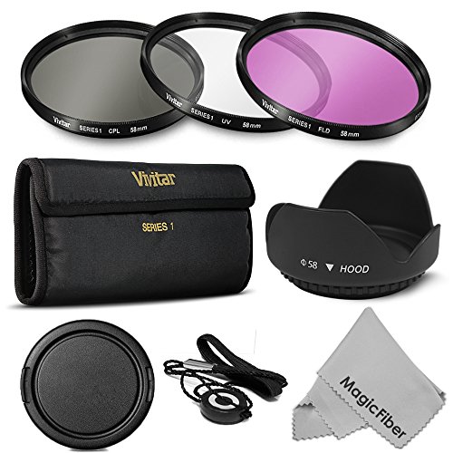 58MM Professional Lens Filter Accessory Kit for CANON EOS Rebel T5i T4i