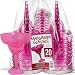 Pink Plastic 8oz Margarita Glasses 20ct