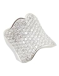 14k White Gold  4.27ctw Diamond Cocktail Ring 17085Y Size 9.75