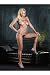 Sexy Spaghetti Strapped Fence Fishnet Bodystocking Lingerie Leg