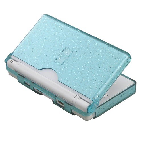 Crystal Case for Nintendo DS Lite, Blue Glitter