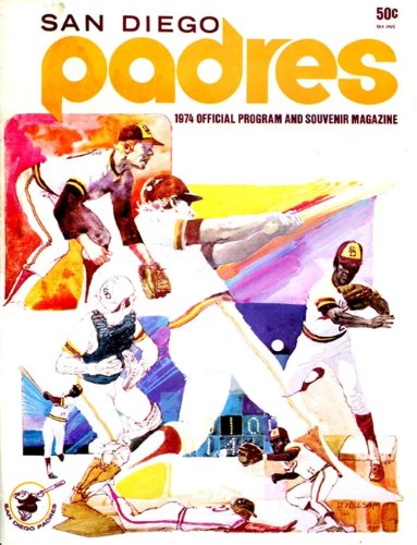San Diego Padres 1974 Official Program And Souvenir Magazine