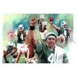 New York Jets (Brett Favre, Action Montage) Sports Poster Print - 11x17