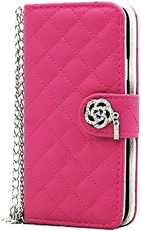 myLife Rose Pink - Zipper Design - Koskin Faux Leather (Card, Cash and ID Holder + Magnetic Detachable Closing + Hand Strap) Slim Wallet for NEW Galaxy S5 (5G) Smartphone by Samsung (External Rugged Synthetic Leather With Magnetic Clip + Internal Secure Snap In Hard Rubberized Bumper Holder)