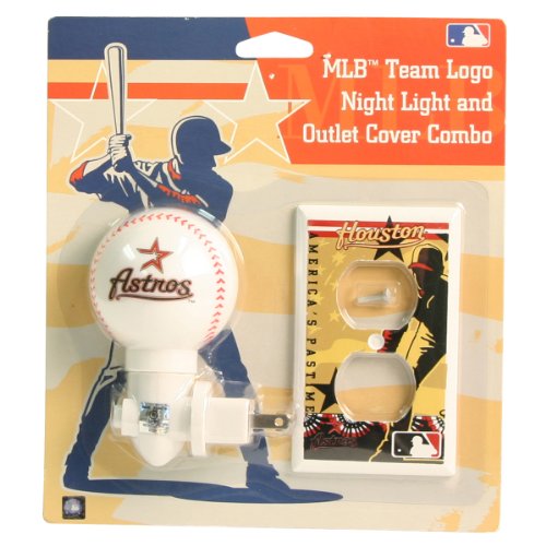 Houston Astros Night Light / Outlet Cover Combo Set