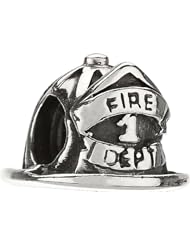 Authentic Chamilia Sterling Silver Charm "Firefighter" GO-1