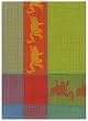 Waffle Weave 100% Cotton Frog Tangelo Dishtowel 18" X 28" Set / 6