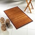 Bambusmatte - Farbe: kirsch - Gr��e im Angebot w�hlbar - hier: 60x100cm - Badteppich aus Bambus - St�bchenbreite ca. 1,7cm