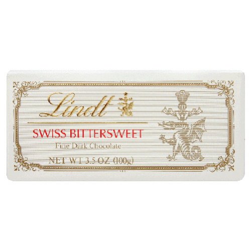 Lindt Swiss Bittersweet Bar, 3.5-Ounce Packages (Pack of 12)