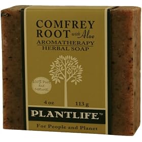 Comfrey w/Aloe 100% Pure & Natural Aromatherapy Herbal Soap- 4 oz (113g)