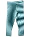 Please Mum Two Tone Striped Ankle Length Girls Leggings - Winter Blue - Medium