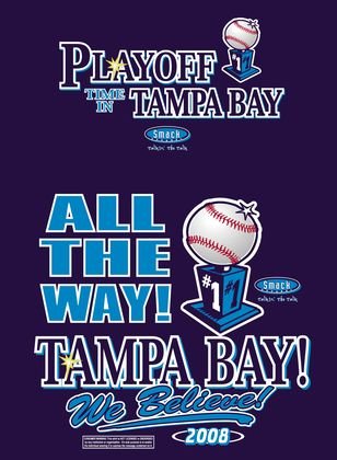 Tampa Bay All the Way Playoff Time Baseball T-shirt
