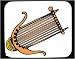 Mouse Pad with Greece, harp, instrument, lute, melodious, sound, Europe, music, ancient